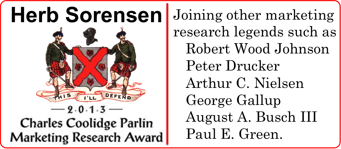 Herb Sorensen Parlin Award 2013